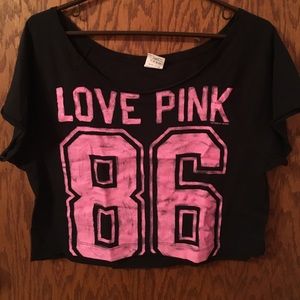 VS PINK CROP TOP